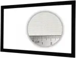 Rahmen Leinwand akustisch transparent Weiss Tuch: HiViWhite Cinema 4K SD Akustik Gain=1,1 (16:9 B...
