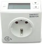 G-ELEK stromzähler für steckdose, strommessgerät, stromverbrauchsmesser, energiekostenmessgerät, zwischenzähler strom, strommesser, stromverbrauch messgerät, leistungsmesser, weiss