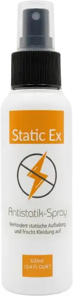 Antistatik Spray Kleidung - Geruchsneutrales Antistatisches Spray, Anti Static für Kleidung, Tepp...