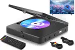 Blu Ray Player 1080P Blu Ray Disc Player für Heimkino spielt alle DVDs und Region B 2 Blu Rays ab unterstützt USB Stick 128GB mit HDMI und AV Ausgang inklusive PAL NTSC Konverter und Anschlusskabel