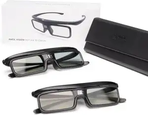 AWOL VISION DLP Link 3D-Brille, wiederaufladbare aktive Shutterbrille, kompatibe