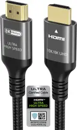 Ubluker 10K 8K 4K HDMI Kabel 48Gbps 2M, Zertifiziertes Ultra High Speed HDMI® Kabel 4K 240Hz 144H...