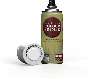 The Army Painter, Colour Primer Matt White, 400 ml Grundierung Spray Matt Weiß -