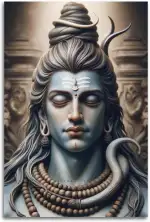 WXYZZB Poster ohne Rahmen, Leinwand-Kunstdrucke für Heimdekoration, Hinduismus-Poster, ruhiger Sh...