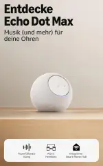 Amazon Echo Dot Max (neueste Generation), Alexa-Lautsprecher mit raumfüllendem Klang und integrie...