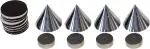 dynavox 204605 4x Boxenspikes Noisekiller Lautsprecher Absorber Spikes chrome