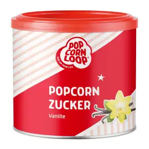 Popcornzucker Vanille 300 g mit Bourbon-Vanille Zucker Vanillin Popcorn Mais Gew