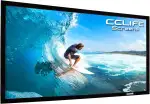 CCLIFE Rahmenleinwand Beamer Leinwand 16:9 100/120/150 Zoll Heimkino Beamerleinwand mit Rahmen Hochkontrast Leinwand