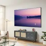 [en.casa] Leinwand Beamer Väkhoga 100 Zoll 221 x 125 cm Projektionsleinwand 16:9 Full HD 4K 8K HD...
