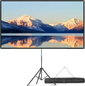 VISULAPEX 80" Leinwand Beamer, 4K HD 16:9 Beamer Leinwand Tragbar Projector Scre