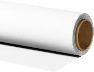 Walimex pro Hintergrundkarton 2,60 x 10 m weiß, robuster Fotohintergrund aus Kar