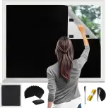 Fenster Abdunkeln & Verdunklung, Verdunklungsfolie mit Nano Saugnapf | Wieder Verwendbar |, Hitze...