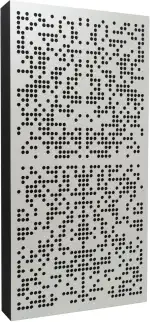 Bluetone Acoustics Binary AbFuser Akustikpaneele – Schalldämmung Akustikplatten – Akustik Absorber und Diffusor zum Heimkino, Studio, Wohnzimmer- Acoustic Panel (100x50x10cm, Silber)