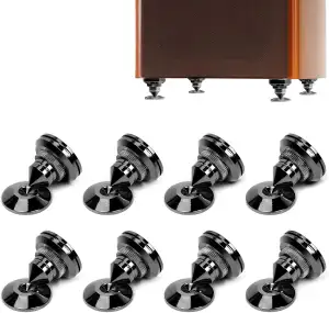 8 Stück Schwarz Lautsprecher Spikes, Shock Absorber, Anti-Vibrations Lautspreche