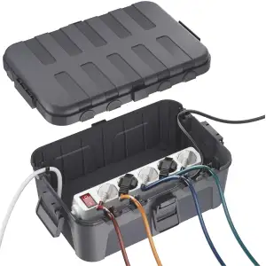 RESTMO Große Wasserdichte Kabelbox Outdoor, IP54 Verteilerdose Außen Wasserdicht