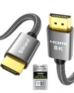 Silkland 8K HDMI 2.1 Kabel 2m, Zertifiziertes HDMI®Kabel eARC für Soundbar 48Gbps, PS5 HDMI Kabel...