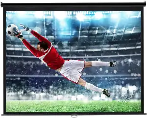 INMOZATA Leinwand Beamer Rollo 129cm, Bild 116 x 87 cm(60 Zoll), Format 4:3, Dec