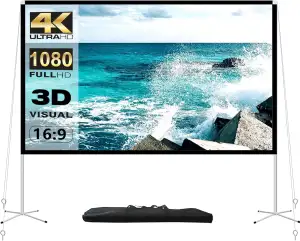 Tragbare Beamer Leinwand Außenbereich Filme: projektionswände 100-Zoll mit Trage