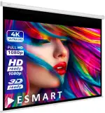 ESMART Economy EXR Rollo-Leinwand 257 cm Bild 240 x 180 cm (118") | Format 4:3 | Vollmaskierung | Heimkino Beamer Projektionsleinwand Rollo Leinwand LCD LED