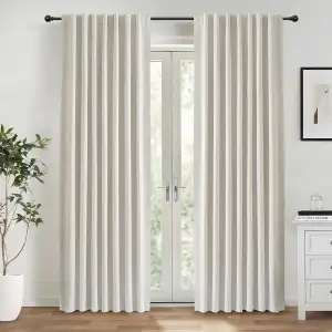 INOVADAY 100% Verdunklungsvorhänge 2 Stück 245 cm Lang,Vorhäng Blickdicht Thermo