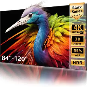 Beamer Leinwand, 100 Zoll ALR CLR, 4K Ultra HD Laser TV Bildschirm, Wandmontage,