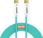 RUIPRO HDMI 2.1 Glasfaserkabel 15M, 48 Gbit/s, 8K@60Hz, 4K@120Hz, Dynamic HDR, eARC, Dolby, HDCP 2.2/2.3, kompatibel mit PS5, Xbox Series X, RTX 4090, TV, Beamer, AVR