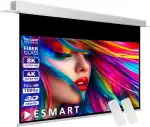 ESMART Expert CSX Deckeneinbau-Leinwand 273 cm Bild 221 x 125 cm (100") 16:9 | Infrarot Fernbedienung | Trigger-Steuerung | Heimkino elektrische Beamer Motor Projektions-Leinwand