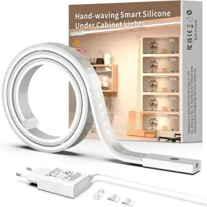 LED Unterbauleuchte 1M, Dimmbar Led Lichtleiste Küche Selbstklebend, Flexibel Si