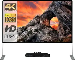 SKERELL leinwand Beamer mit Stand 100 Zoll Outdoor Projektor leinwand Indoor Fil