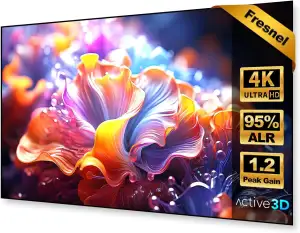 Fresnel ALR CLR Leinwand für Ultrakurzdistanz Beamer, 95% Umgebungslicht abweise