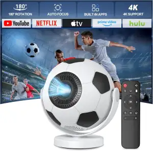 [Weltmeisterschaft Dedizierter Beamer] Mini Beamer,Smart Projektor mit WiFi 6 und Bluetooth 5.4,A...