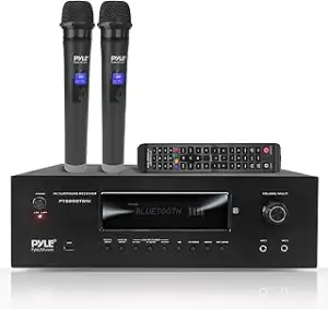 Pyle Amplifier, 5.2 Kanal Bluetooth Verstärker, 1000W AV Receiver mit 2 UHF Kabe