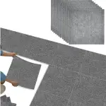 40 Stück Teppichfliesen Selbstklebend, Auslegware Teppichboden 30 x 30 cm, Teppich zum Zuschneiden, Teppichfliesen Selbstliegend, Rutschfest, Waschbaren Teppichfliesen Sind Verschleißfest