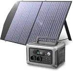 ALLPOWERS Solargenerator R600, 299WH LiFePO4 Batterie, 2x 600W (1200W Spitze) AC Ausgang Tragbare...