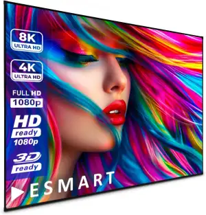 ESMART Expert UKD Rahmenleinwand [Größenauswahl] 221 x 125 cm (100") 16:9 | Voll