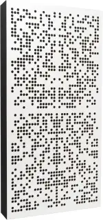 Bluetone Acoustics Binary AbFuser Akustikpaneele – Schalldämmung Akustikplatten – Akustik Absorber und Diffusor zum Heimkino, Studio, Wohnzimmer- Acoustic Panel (100x50x10cm, Weiß)