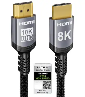 Sniokco 10K 8K 4K HDMI 2.1 Kabel 1.5Meter, Zertifiziert 48Gbps Ultra High Speed 