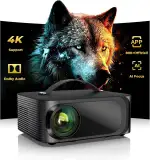 Beamer 4k Heimkino【800+Offizielle Apps&Dolby Audio】 15000 ANSI KI Fokus ONOAYO HDR10 Projektor Wi...