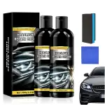 Doeyvose Scheinwerfer-Reparaturcreme, 2pcs Car Headlight Refurbish Agent, Scheinwerfer-Reinigungs- und Polierset, Mit Schwamm und Tuch, für alle Fahrzeuge für hellere, klarere (100g*2)