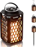 blonbar Bluetooth Lautsprecher mit Flammenlicht, IP65 Wasserdicht Outdoor Lautsprecher & Taschenl...