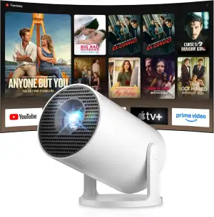 Salange Mini Beamer 2026,4K Unterstützt Smart Projektor Android 14, Tragbarer mi