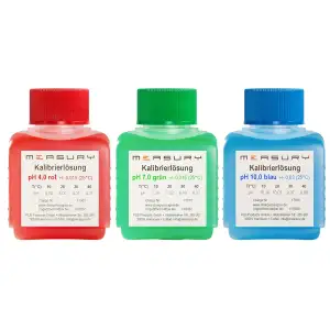 pH Kalibrierlösung Set 4.00, 7.00 und 10.00 - hergestellt in Deutschland, pH Puf