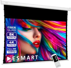 ESMART Professional TATENSO Tageslicht-Tension-Leinwand GRAU 303 cm Bild 266 x 1