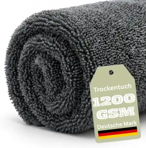 Professional Mikrofaser Trockentuch 1200 GSM – 40×60cm Doppellagig Twisted Loop 