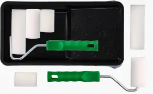 Farbroller Set Lackierwalze 5cm 7cm 11cm - Moltopren Schaumstoff Farbwalzen Farb