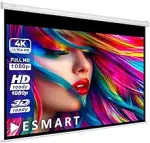 ESMART Economy EXR Rollo-Leinwand 197 cm Bild 180 x 101 cm (81") | Format 16:9 | Heimkino Beamer ...