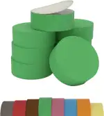 PolySound Sylo High-End Lautsprecherfüße - Sylomer Schwingungsdämpfer für präzisen Sound & Entkopplung - ideal für HiFi, Subwoofer & Plattenspieler - 8er Set (15-30 kg) - Grün