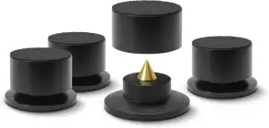 Dynavox BA-4 Highend Absorber 4er-Set, höhenverstellbare Lautsprecher Entkoppler