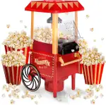 NK Popcornmaschine Retro 1.200W Heißluft – Popcorn Maker Ohne Öl, 0.3L Klein und Kompakt, Schnell...