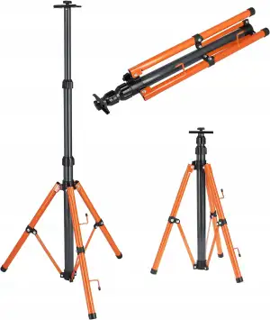 Stativ für Flutlichtstrahler und Baustrahler | Höhenverstellbar 60–160 cm | Robu